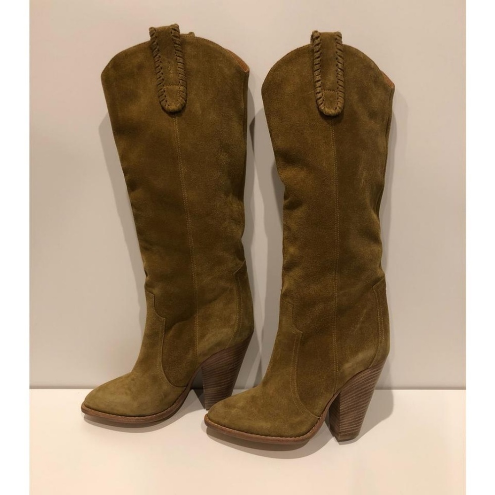 New Isabel Marant Ruth Calfskin Suede Leather Boot - Picture 3 of 8